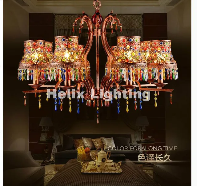 Free Shipping Tiffany Chandeliers American Vintage Past 5 Heads Free Shipping Tiffany Chandeliers American Vintage Past 5 Heads Hanging Lamp Creative Art Lighting For