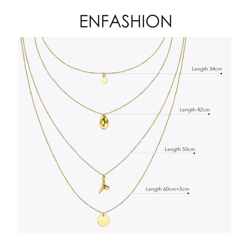 Enfashion многослойное ожерелье-чокер с блестками для женщин, праздничная массивная Длинная подвеска с кисточкой, цепочка, ожерелье, ювелирные изделия, PM193007