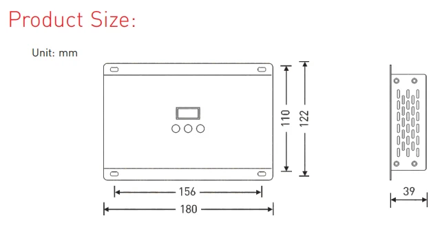 Светодио дный DMX-PWM декодер; DC12-24V вход; 3A* 16CH Max 48A 1152 Вт выход XLR-3/RJ45/Зеленый терминал Порты и разъёмы 16 Декодер каналов