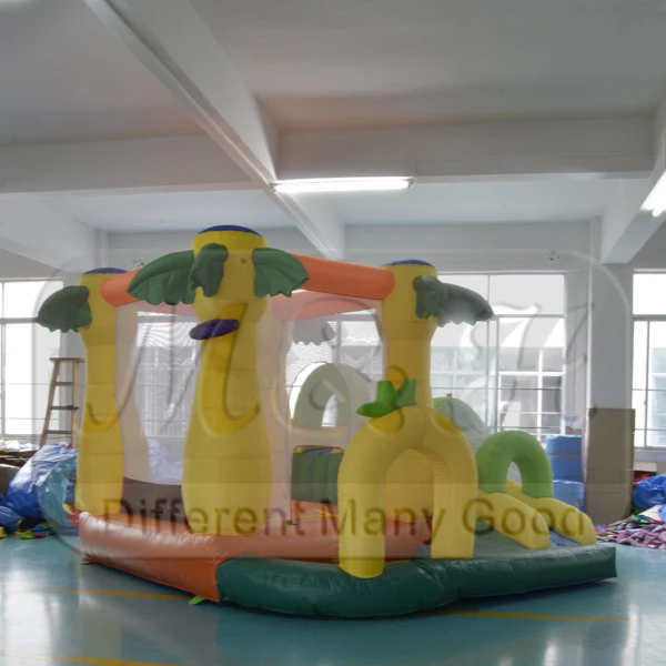 

Commercial jungle bounce house inflatable bouncer moonwalk with ball pit