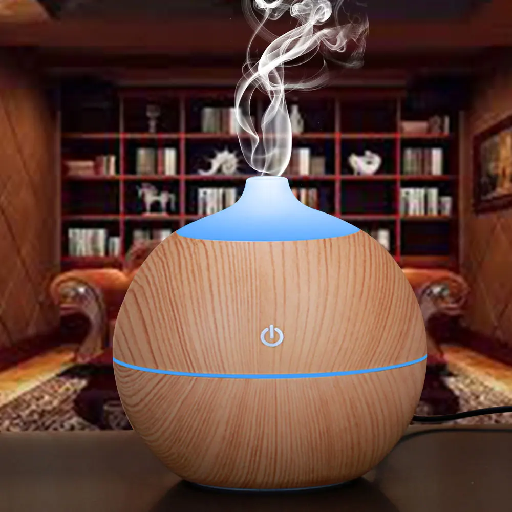 

Wood Grain Nebuliser Colourful Noctilucan Aroma Diffuser Convenient Moisture Air Humidifier Useful Air Cooling Dorpshipping
