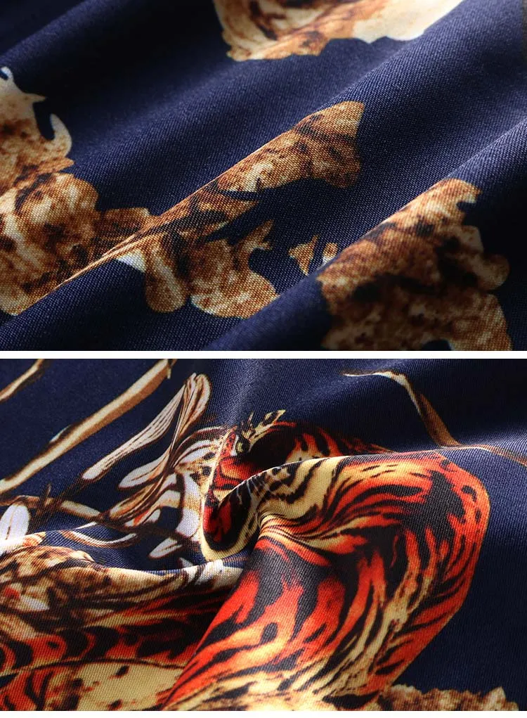 Осенняя Новая мужская рубашка большого размера Дизайнерские пуговицы с индивидуальным принтом хлопковые рубашки с длинными рукавами 5XL 6XL 7XL