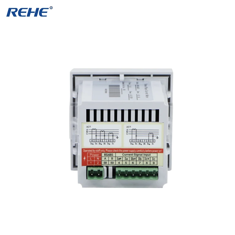 REHE RH-3AA73 80*80 мм цифровой Интеллектуальный Трехфазный переменный ток светодиодный измеритель