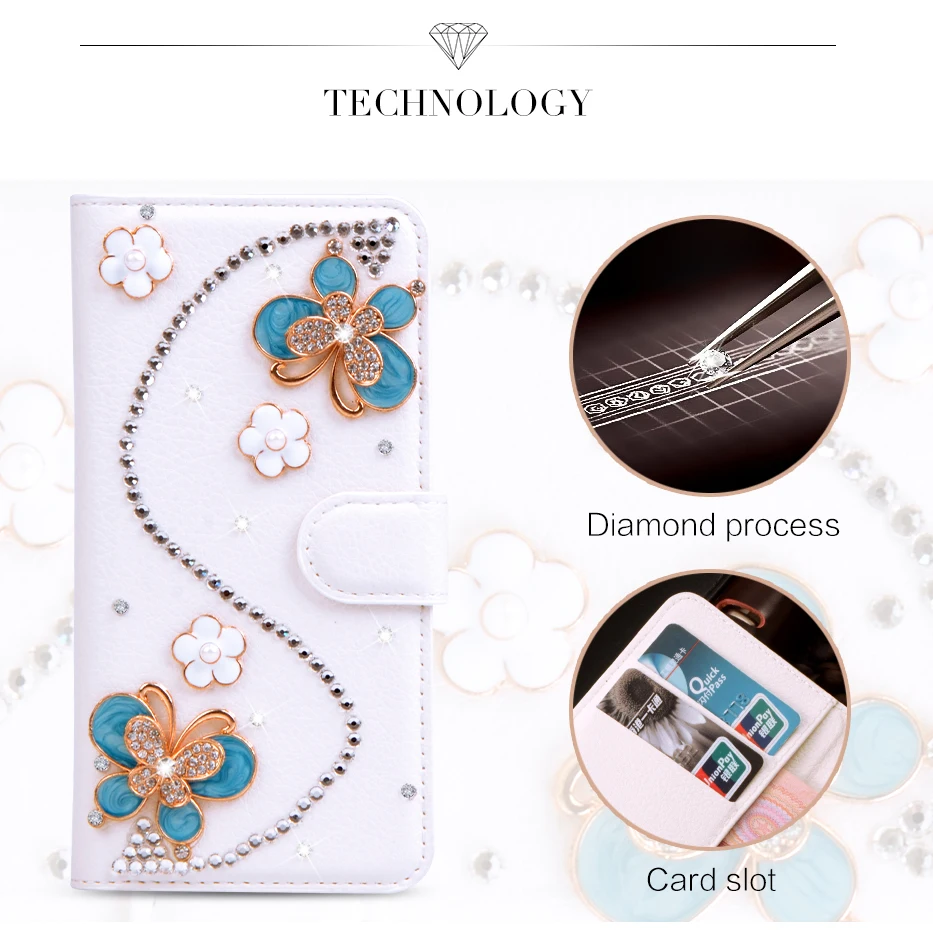  For Meizu M3 Note Case Luxury Diamond Stand Flip Wallet Leather Case For Meizu M3 M5 Note 3 Mini Ca