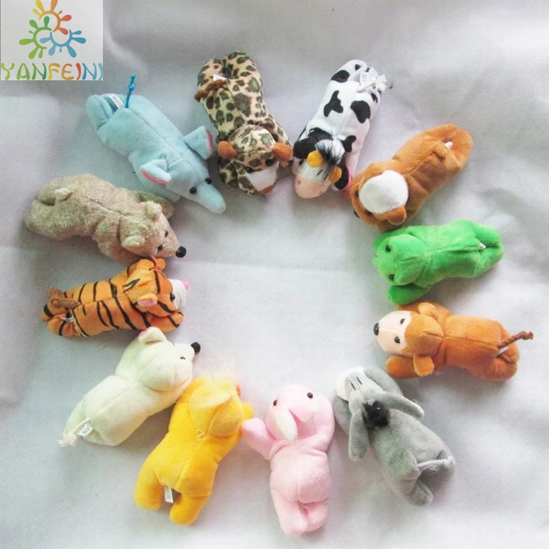 

Wholesale 12Pcs Cute Animal Refrigerator Magnet Stickers Plush Fridge Magnet Sticker Children Birthday Gift Christmas Gift