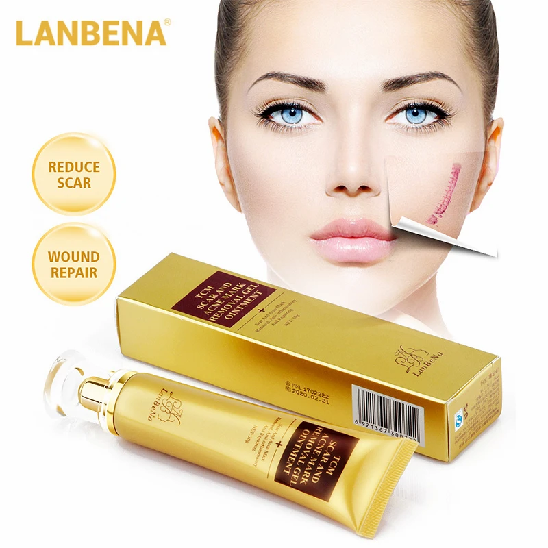 

LANBENA Acne Scar Removal Gel Skin Repair Face Cream Acne SpotsAcne Treatment Blackhead Whitening Cream Stretch Marks Remove 30g