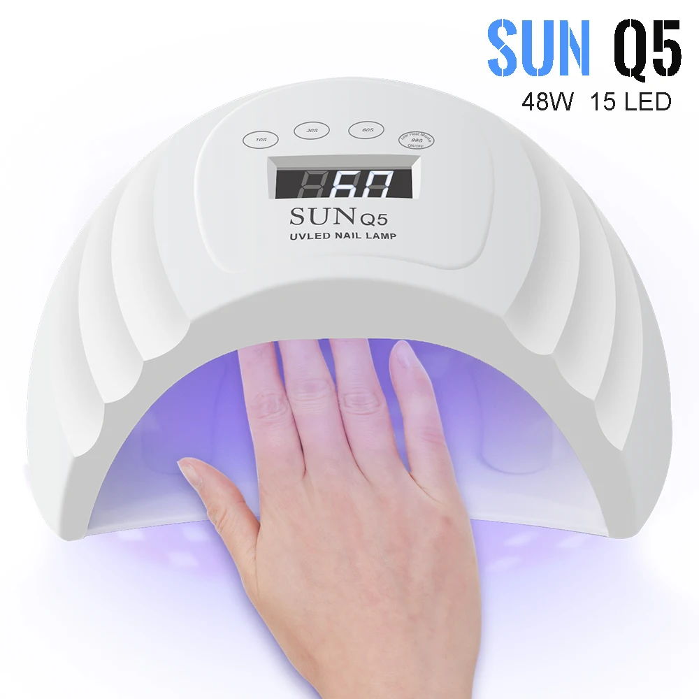 SUN Q5 48 Вт УФ лампа 15 Светодиодный S для ногтей Сушилка светодиодный светильник