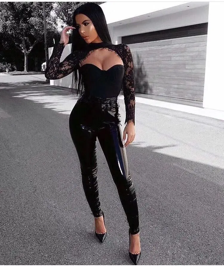 tops with leather pants