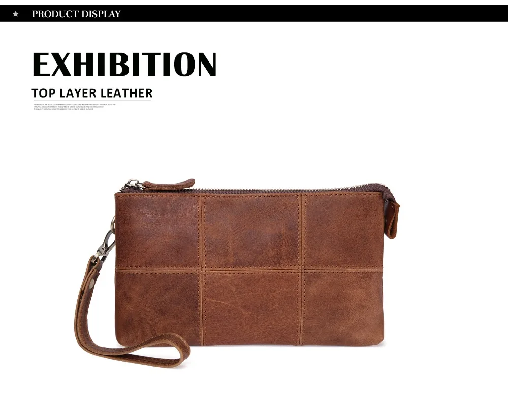 2073--Cow Leather Long Purse Wallet Multi-function Phone Bag--2_01 (7)