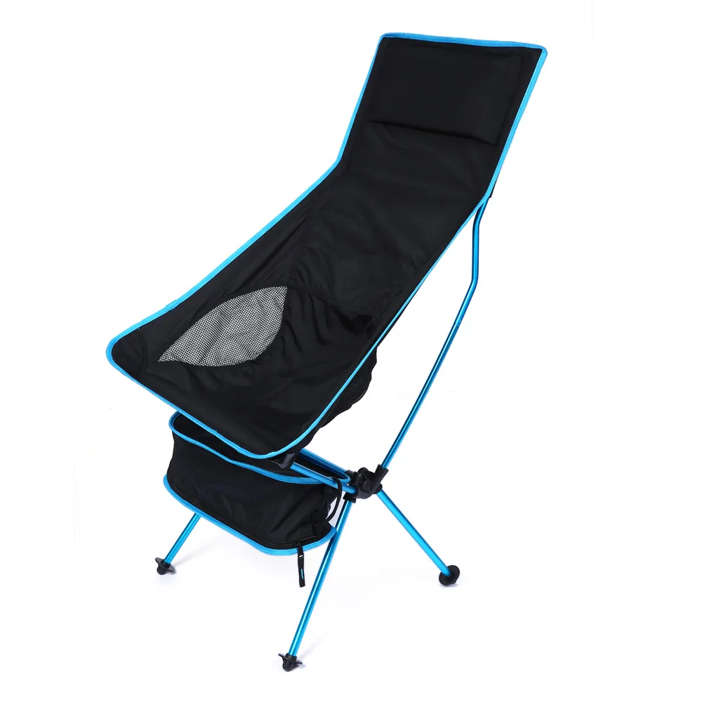 

Lengthened Foldable Portable Outdoor Chair With EPE Pillow Foot Strap Aluminium Alloy Ultralight Comfortable Fishing Chair