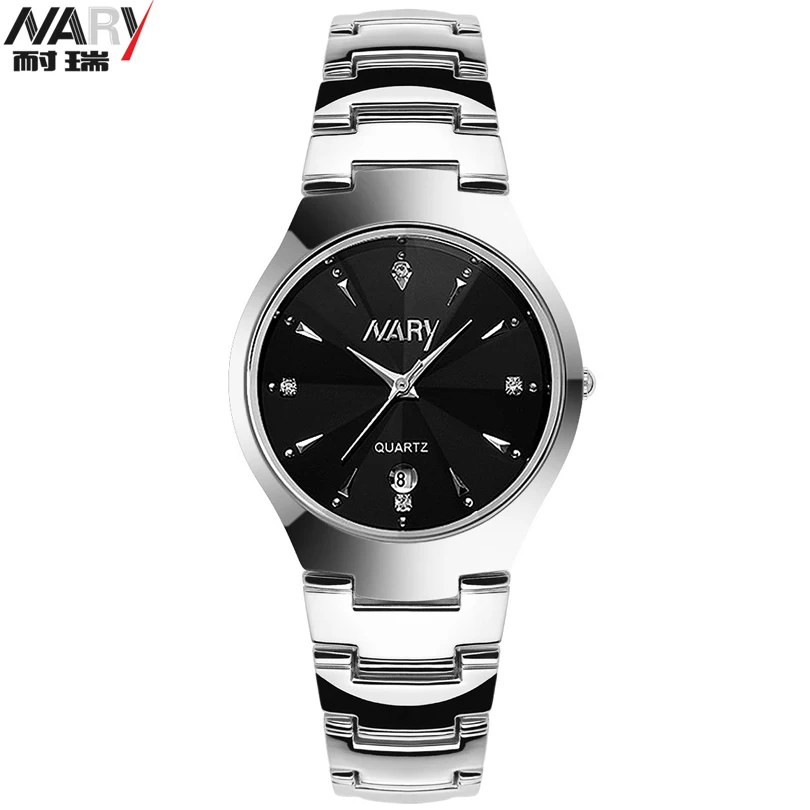Prix pour NARY Mode Homme d'affaires montres en acier montre à quartz Calendrier Affichage Mâle strass montres hommes et femmes montres Prix pour NARY Mode Homme d'affaires montres en acier montre à quartz Calendrier Affichage Mâle strass montres hommes et femmes montres