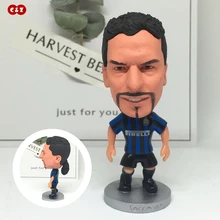 Esportes estatueta jogador 10 # im baggio clássico articulações móveis resina modelo brinquedo figura de ação bonecas collectible presente
