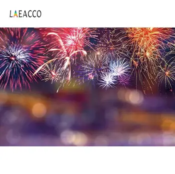 

Laeacco Colorful Firework Light Bokeh Dreamy Portrait Photography Backgrounds Customized Photographic Backdrops For Photo Studio