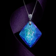 

Crystal stone diamond Necklace pendants women for jewelry Crystal Making accessories Pendants Shiny Glass Decorative Crystals