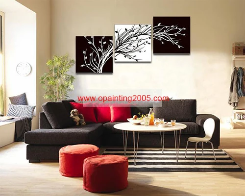 handmade abstract blackwhite pachira painting modern rich tree group of oil paintings wall art hoteloffice mural - Decorative Wall Art handmade abstract blackwhite pachira painting modern rich tree group of oil paintings wall art hoteloffice mural - Decorative Wall Art
