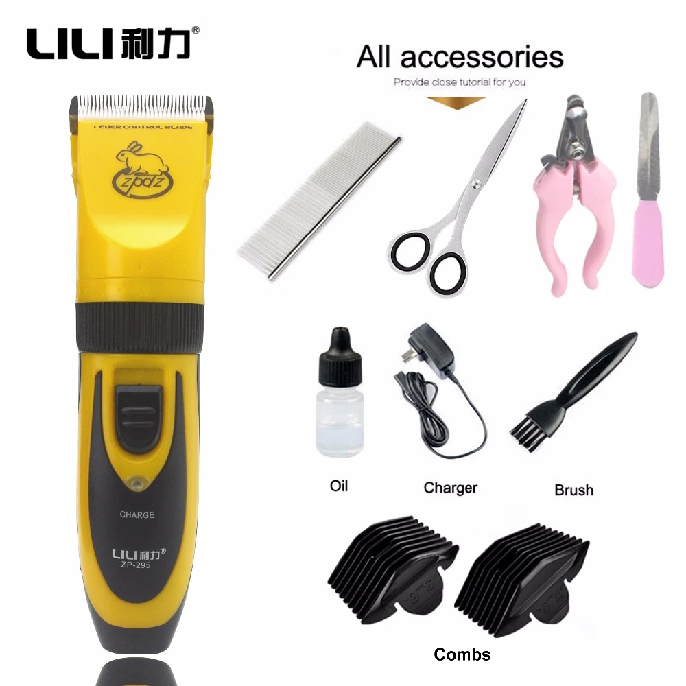 hair clipper set with scissors