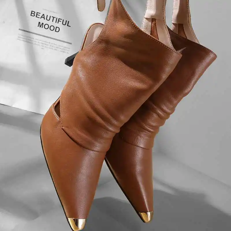 Najtaniej Krazing pot 2019 prawdziwej skóry kostki zasznurować szpilki stiletto letnie buty wysokie obcasy luksusowe szpiczasty nosek buty ze sprężynami L30