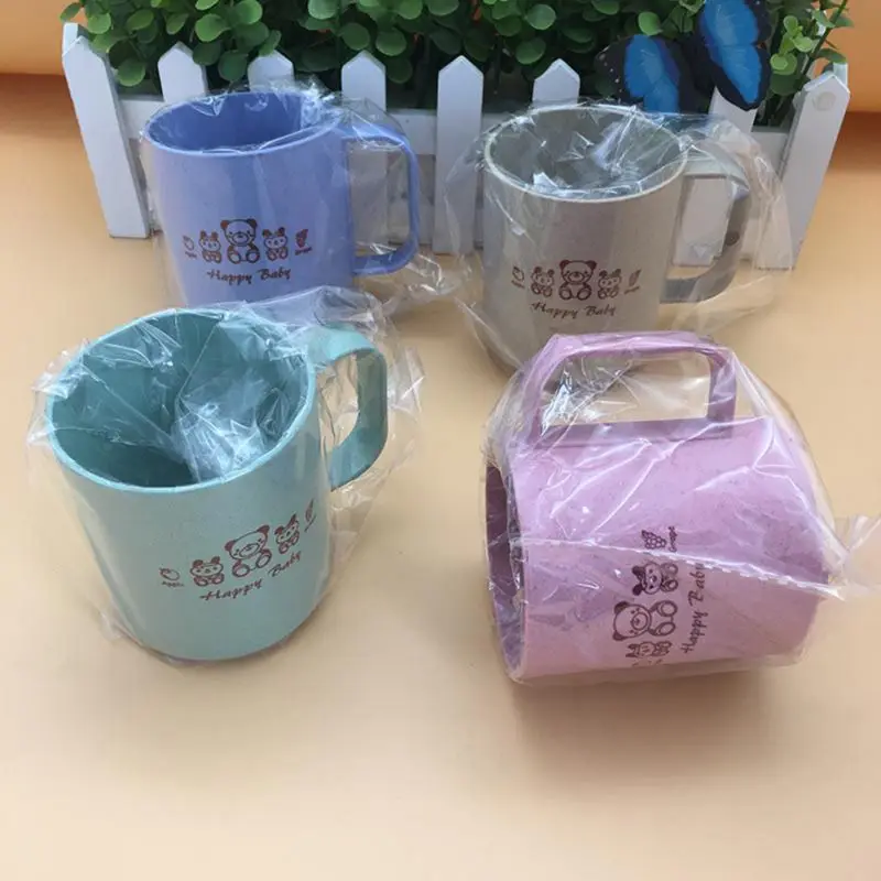 

Baby Cartoon Tooth Brush Cups Wash Cups Water Cups For Children Kids Learn Drink Feeding Bottles