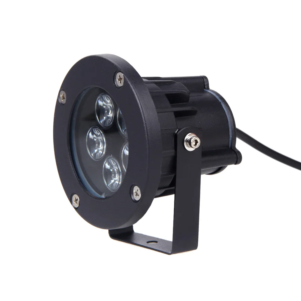 

LED Lawn Light Lamp with Stake Spotlight IP65 5 * 1W Waterproof Outdoor Garden Pond Park Landscape White DC12-24V