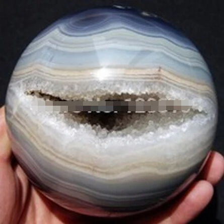 

A 331 Natural Geode Agate Quartz CRYSTAL SPHERE BALL (0601)