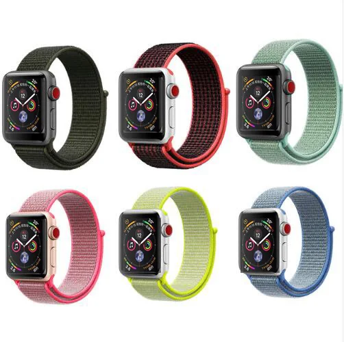 40 мм 44 серии 4 Новые 38 42 ремешок для apple watch series 1 2 3 тканые нейлон петля iWatch|Ремешки