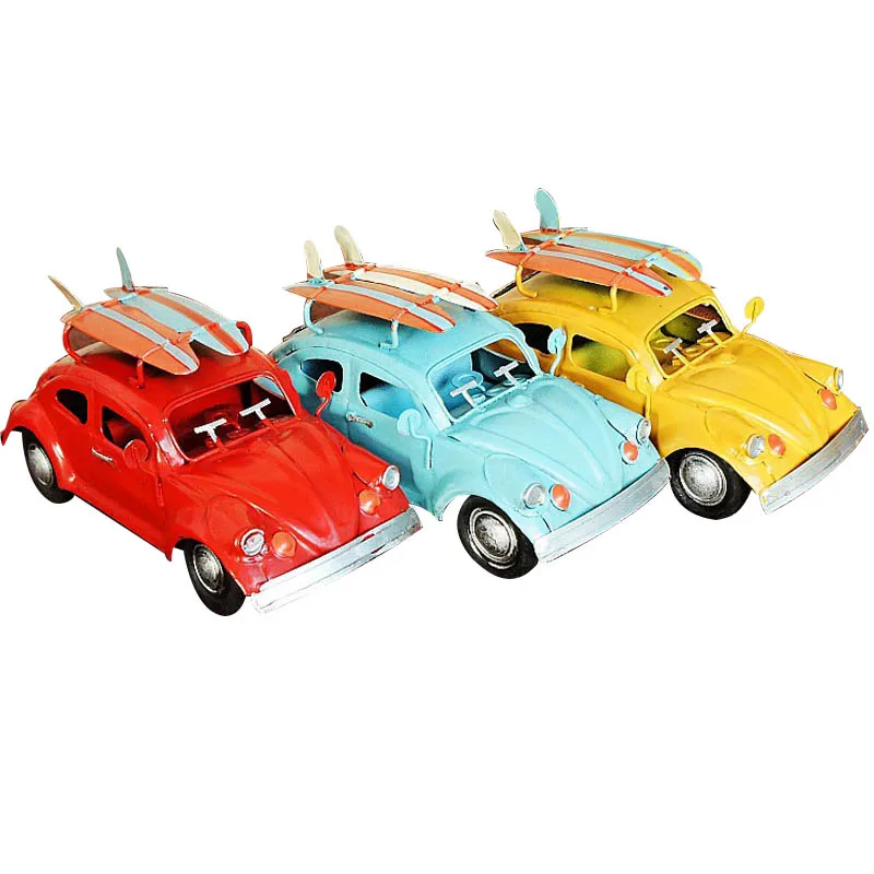 

Volkswagen Beetle Model Metal Crafts Home Decoration Creative Handicraft Car Figurine Ornament Home Decoration Accessories