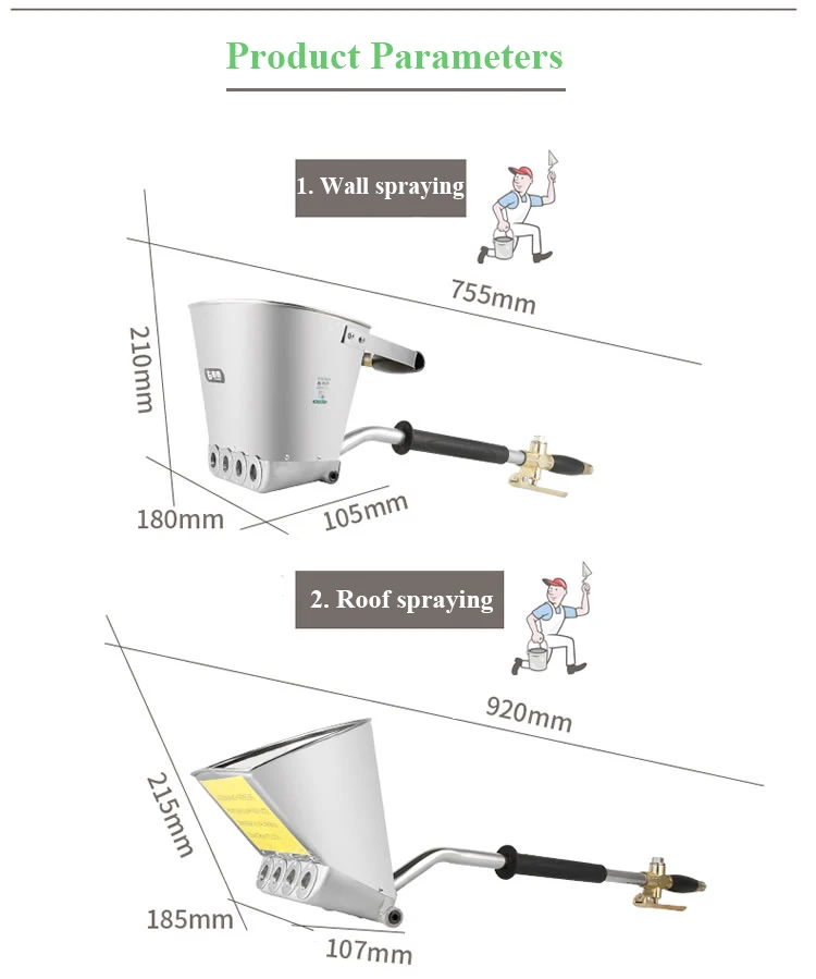 FUJIWARA 3.5L пневматический цементный раствор пистолет-распылитель для стены и крыши быстрая струйная машина для цементной стены кровельный распылитель воздуха