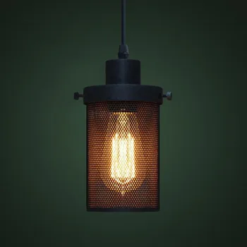 

Retro Nordic Creative Iron Net Restaurant Chandelier Edison Bulb Living Room Lamp Bar Lamp Cafe Decoration Light Free Shipping