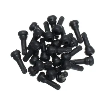 

25 Pieces TR 413 Car tire valve Tubeless Valves Wheels Rubber Tires Valves for Car Velo + Stopper