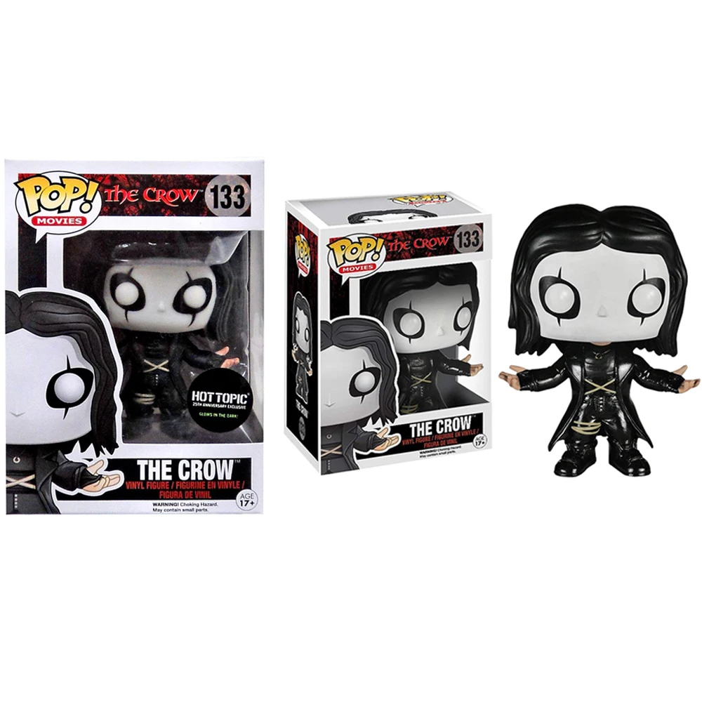 

Funko Pop! Movies: The Crow and Glows in the dark Hot Topic Exclusive Action Figure Toys Collection model toy gift