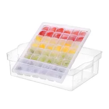 Многофункциональный поднос для льда, покрывающий поднос для льда, набор с прозрачной крышкой, 48 сеток, набор прессформы для мороженого, узор QW115