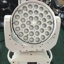 Белый корпус светодиодный сценический свет 36X18 Вт 6 в 1 RGBWY+ УФ светодиодный фонарь для мытья головы с чехлом