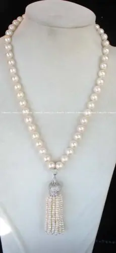 

fast New Design Unique Aa Round Freshwater Pearl Necklace 18" (A0329)