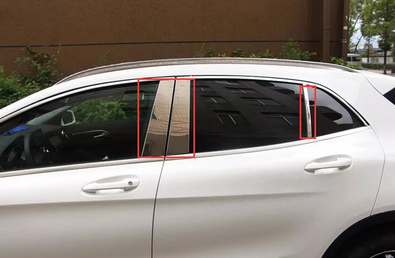 

center pillar window trim 6pcs For Benz GLA X156 2014 2015