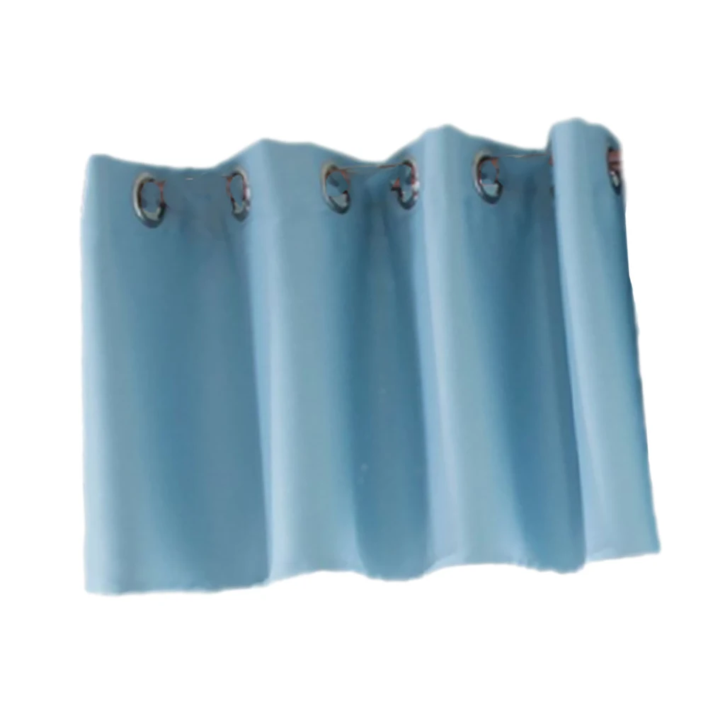 Blackout Ring Top Half Curtain Window Tiers Valance Sheer Voile Curtain Door Panels for Cafe Kitchen Decor Home Room Ornament