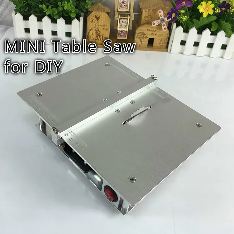 Micro Mini Table Saws Pcb Acrylic Cutting Machine Simple Metal Model Sawing Woodworking Saw Diy Tool