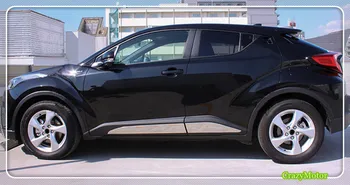 

For Toyota C-HR 2016-2019 Stainless Personallized Side Door Body Molding Stickers Cover Trim Car Styling Accessories