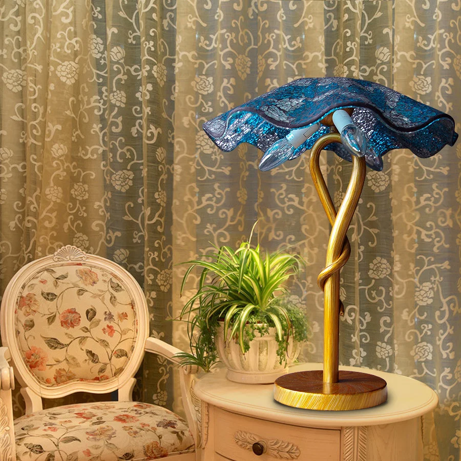 Bohemian glass cullet Continental Creative Lighting lamps bedroom