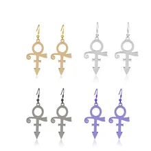 Фиолетовые серьги с изображением принца Рипа