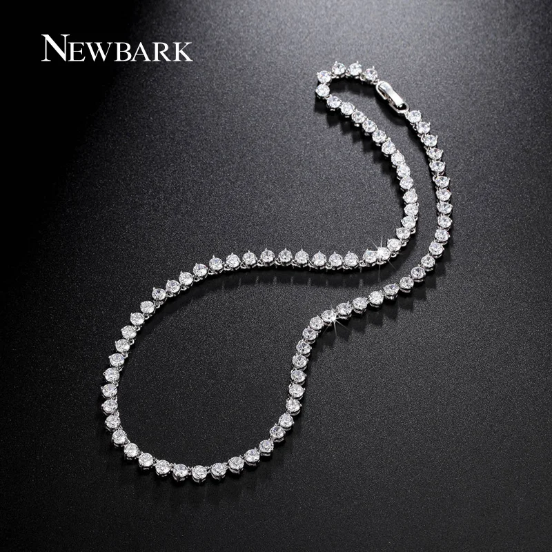 Newbark классический длинный Цепочки И Ожерелья Круг Rhinestone Ювелирные изделия с AAA