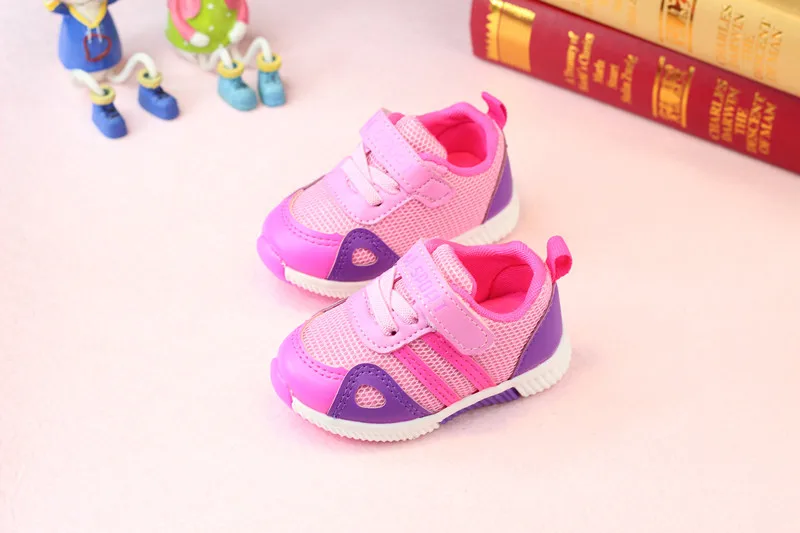 Детская обувь для малышей Детская одежда для мальчиков и девочек сетчатая обувь Нескользящая спортивная обувь для детей 0-1 лет