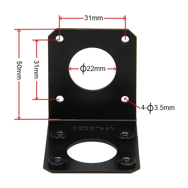 Металл MK8 экструдер крепление двигателя пластина для Reprap Prusa I3 3d принтер