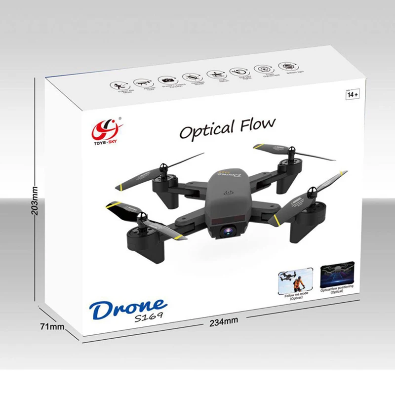 Новинка DM107S D107 двойная камера мини складной селфи RC Дроны с Wifi FPV 2MP Квадрокоптер VS