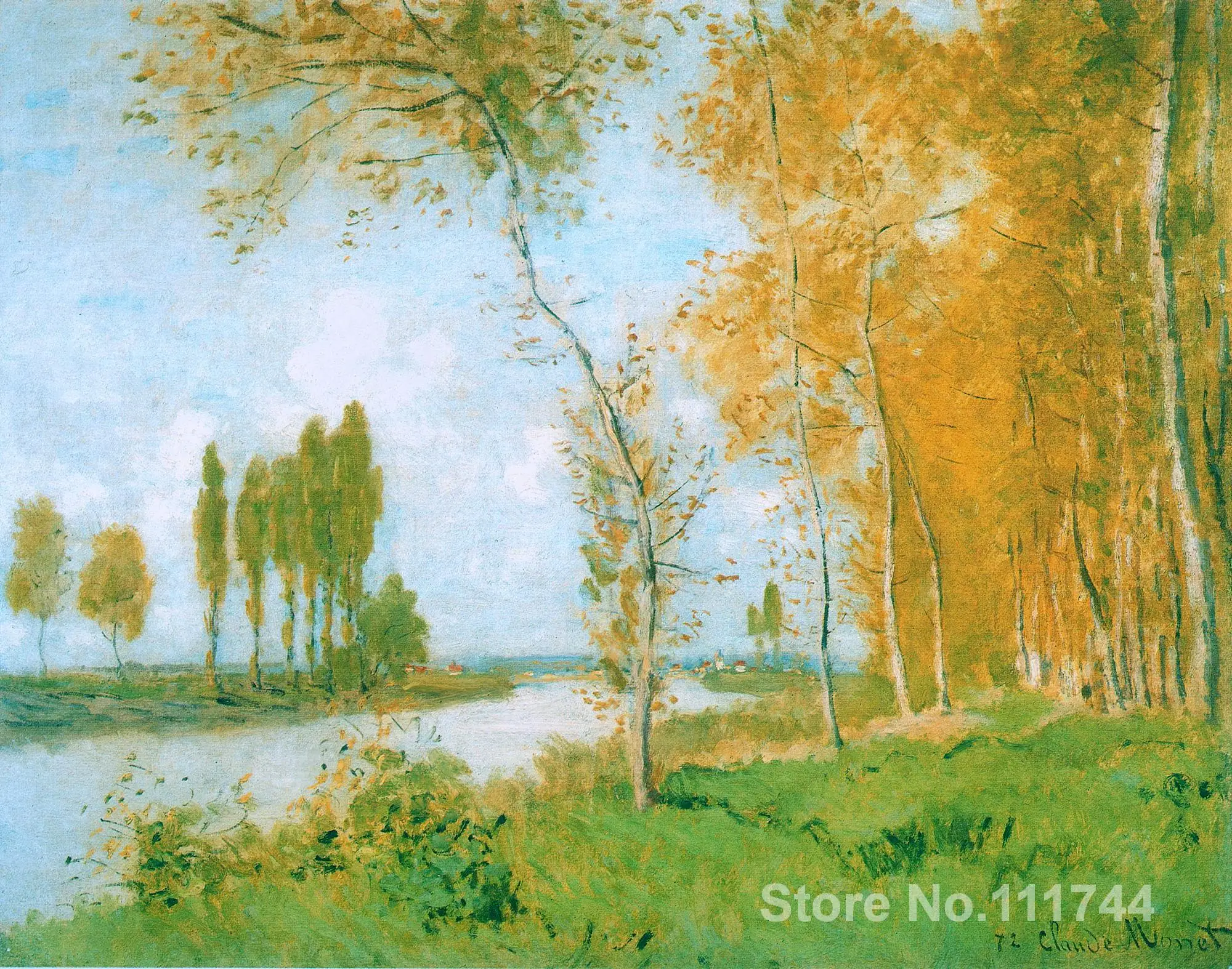 

online art gallery The Spring in Argentuil Claude Monet Landscape paintings Hand painted High quality