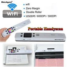 Iscan02 Wireless WIFI Portable Scanner A4 Size JPEG/PDF High Speed Document Scanner 1050DPI Handheld USB Scanner A4 Paper Reader