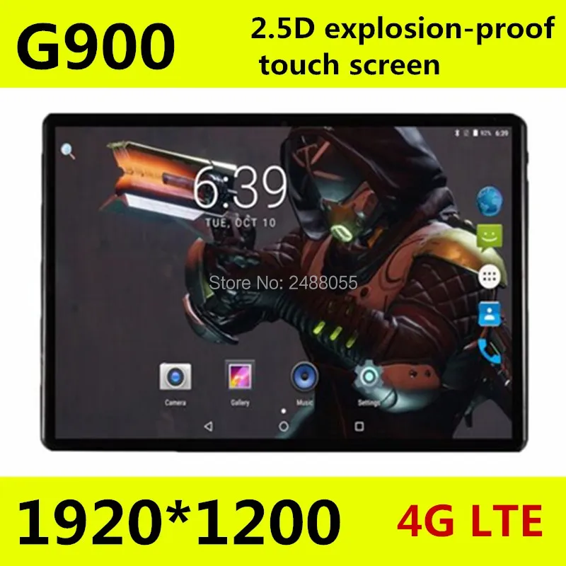 2018 Новые 10,1 дюймов Tablet PC mtk8752 Octa Core 4G B Оперативная память 6 4G B Встроенная память Android 7,0 3g 4G 1920*1200 2.5D Экран Tablet 10,1"