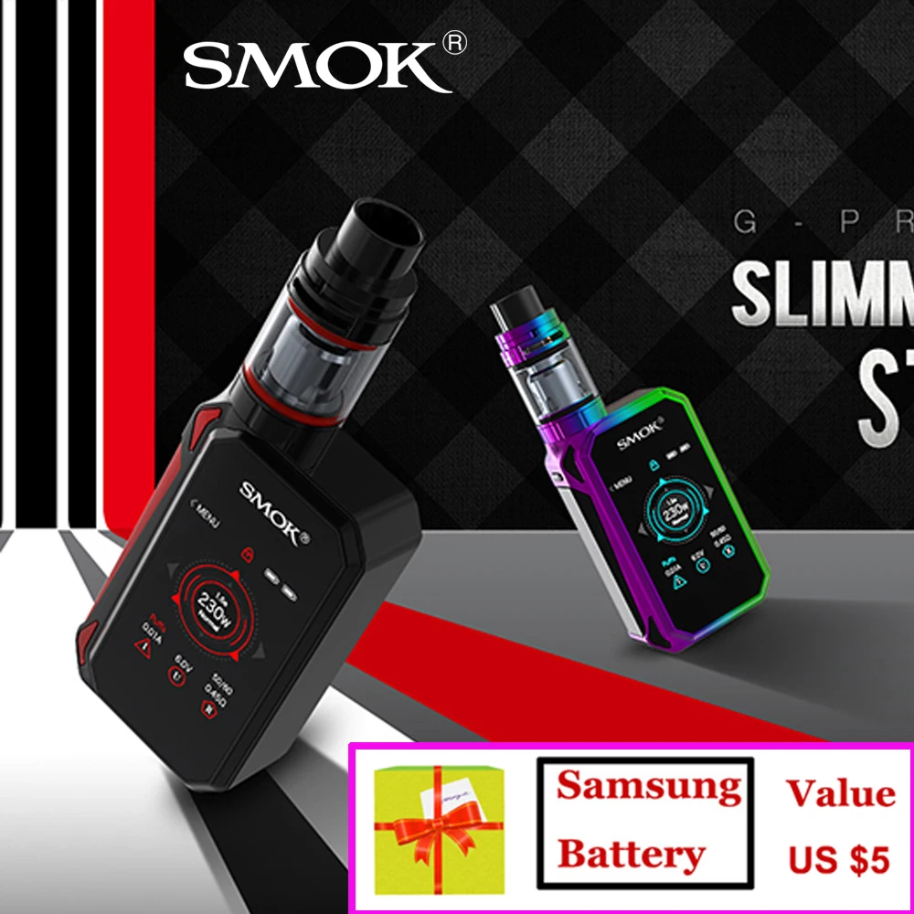 SMOK G-PRIV 2 комплекта 230 Вт G Priv 2 мод 18650 батарея 4 мл TFV8 X-Baby испаритель электронная сигарета комплект VS GPRIV 2 Luxe X-PRIV Mag