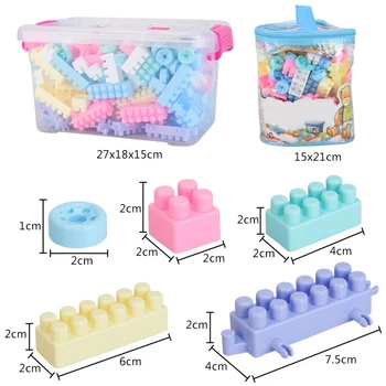 

100Pcs/Set Nontoxic Building Bricks Kits Toy for Kids DIY Assemble Puzzle Ferris Wheel Children Hobbies YH-17