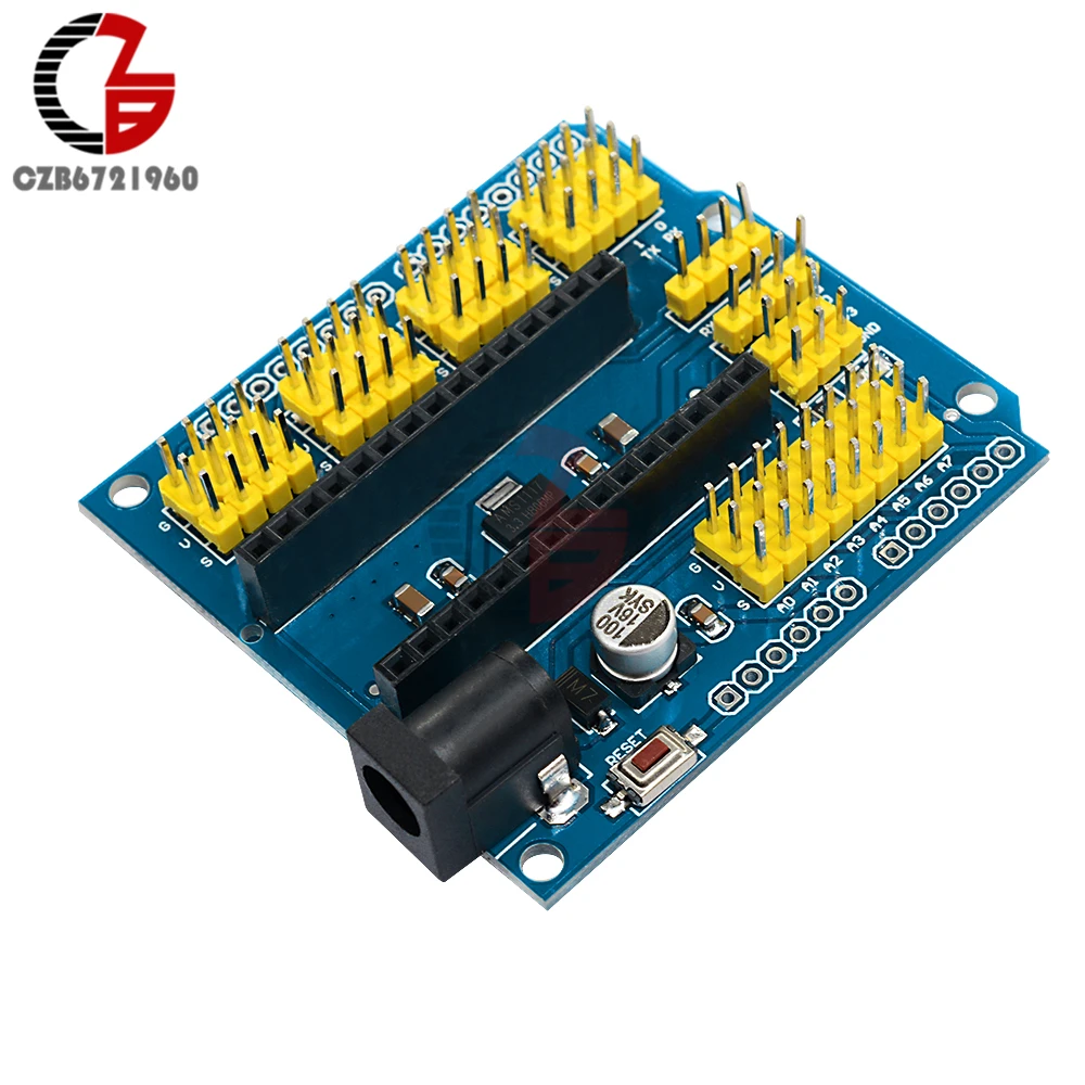 Модуль NANO I/O датчик расширения щит плата I2C PWM сервоаналоговый AREF для Arduino UNO R3 Nano V3.0
