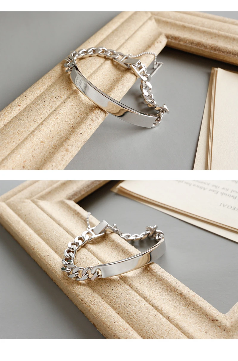BESTLYBUY браслет из стерлингового серебра S925, классический натуральный браслет для женщин, лучший друг, популярный